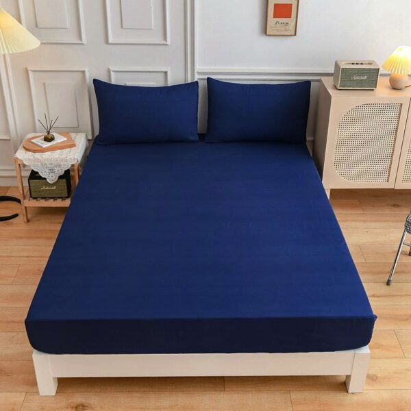 Cotton Fitted Bed Sheet &  Pillowcase Set