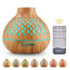 A wooden air purifier with a 1L tank and vibrant colours, designed to keep your environment fresh and humidified, while operating quietly.
