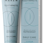 Waken Peppermint Fluoride Toothpaste - Vegan, Recycled Tube, Cavity Protection - Eco Crest