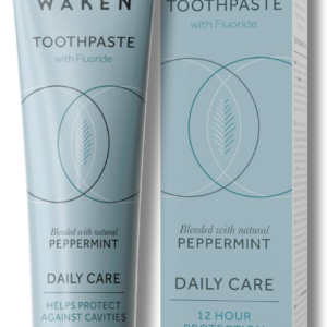 Waken Peppermint Fluoride Toothpaste - Vegan, Recycled Tube, Cavity Protection - Eco Crest
